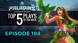 Paladins - Top 5 Plays - Episode 188
Join Inuki for a look at this weeks Top 5 Plays! Have a play youd like to submit? Check out the Paladins Top 5 Plays submission form: https://inuki.tv/s/Zq7pgbgH
Follow us for updates!
https://twitter.com/PaladinsGame
https://www.instagram.com/paladinsgame/
https://facebook.com/paladinsgame
Enter a fantasy world of ancient technology in Paladins, a team-based shooter with strategy elements and deep character customization. Through a unique card system, players can amplify and augment a character’s core set of abilities to play exactly how they want to play. Paladins is a free-to-play, class-based first person shooter from Evil Mojo Games, currently available on PC, PlayStation, and Xbox. Learn more at www.paladins.com! Paladins - Top 5 Plays - Episode 188