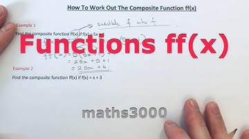 ff(x). How To Work Out The Composite Function ff(x), The Same Funtion