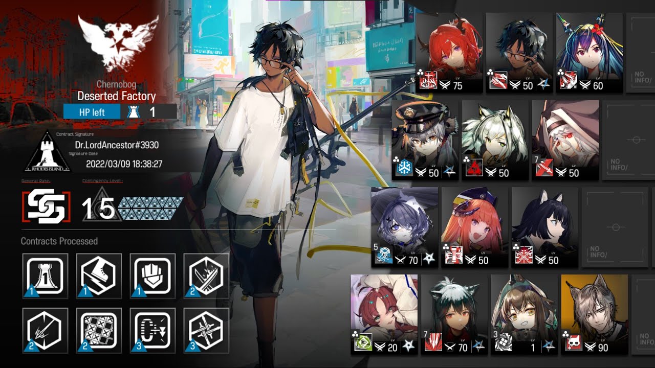 [Arknights] CC6 Rotating Maps Day 9 Max Risk Deserted Factory