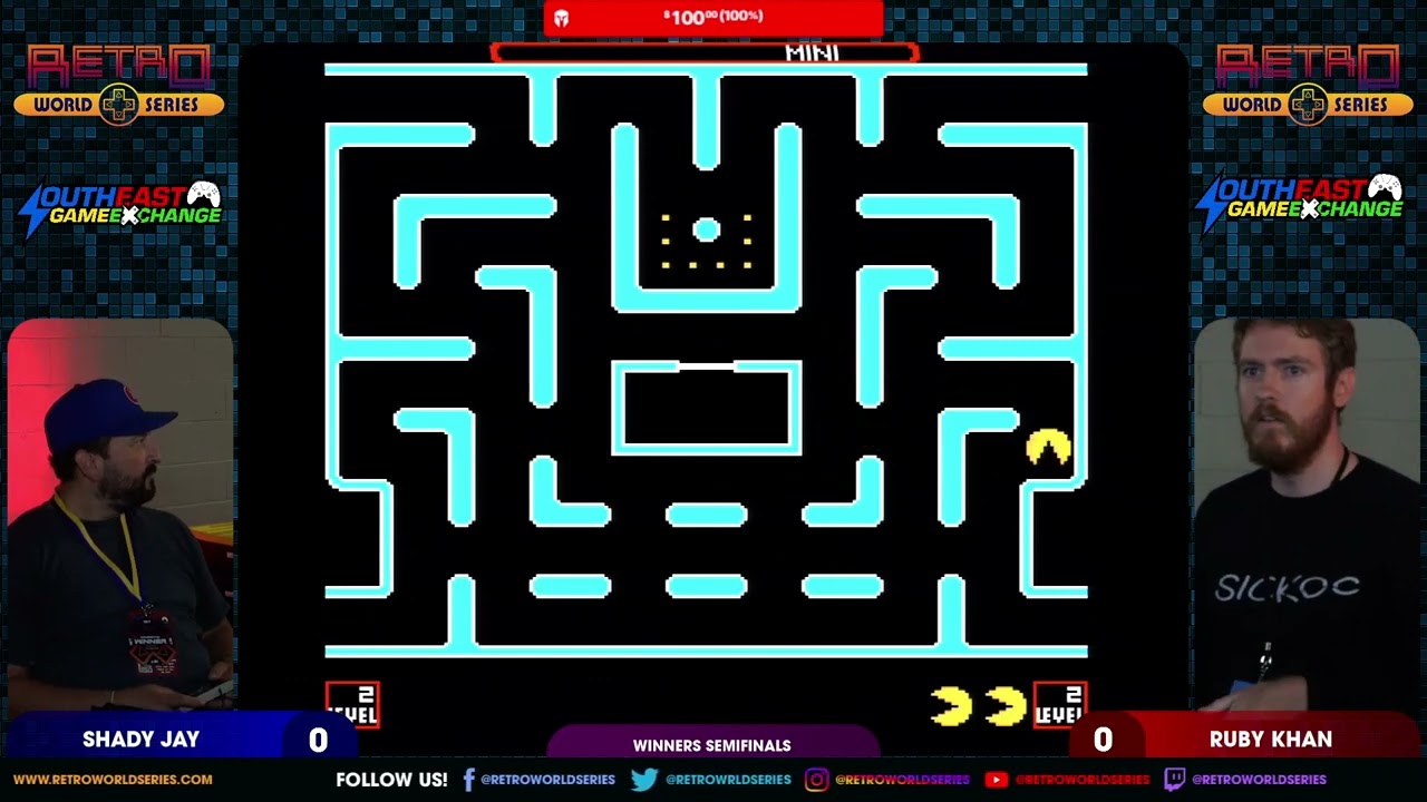 ShadyJay vs Ruby Khan (Winners SF) - Ms. Pac-Man (NES) - Southeast Game Exchange 2025