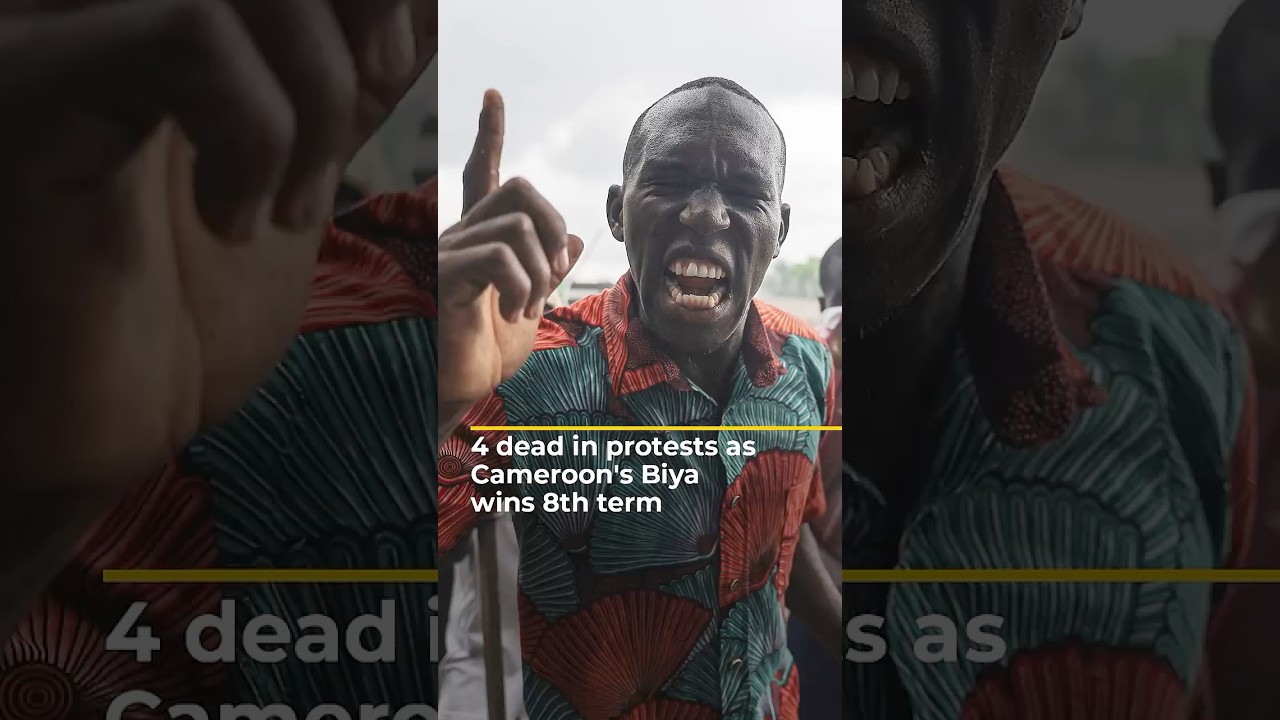 أربعة قتلى في اشتباكات مرتبطة بالانتخابات، وفوز الكاميروني بيا بولاية ثامنة | #ajshorts