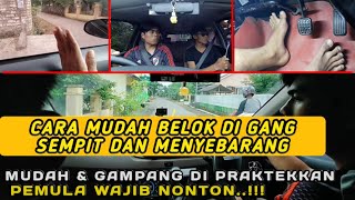 cara berbelok untuk pemula | cara menyebrang yang aman | tutorial mengemudi belajar mobil |