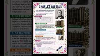 𝐃𝐢𝐝 𝐘𝐨𝐮 𝐊𝐧𝐨𝐰? 𝐇𝐢𝐬𝐭𝐨𝐫𝐲 𝐨𝐟 Charles Babbage🤔🤔🤔