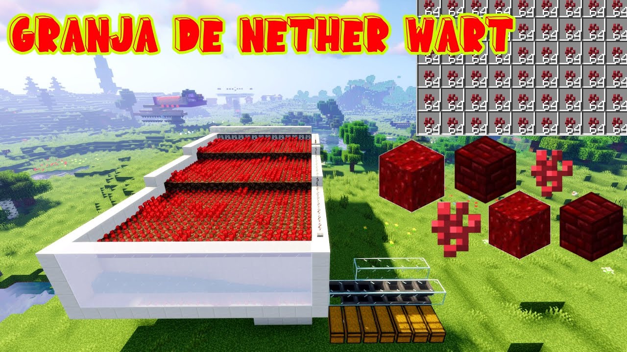 🔴 Granja de VERRUGAS DEL NETHER minecraft 1.16 - 1.16.4 🍄 - YouTube