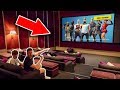 BROTHERS PLAY FORTNITE IN A CINEMA