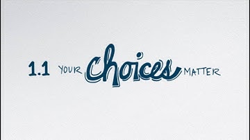 Decision Point 1.1: Your Choices Matter