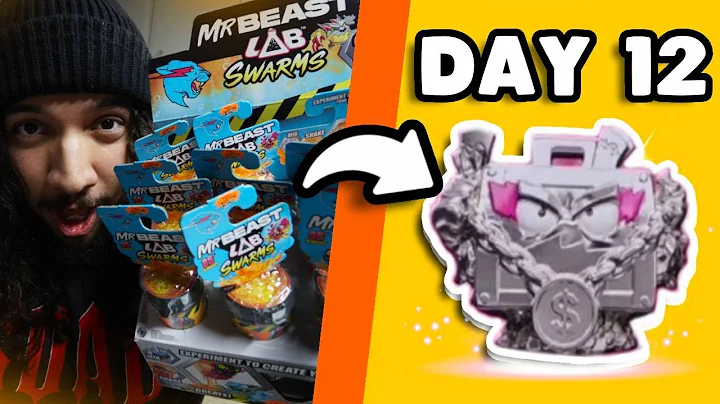 Unboxing ATOMIC MrBeast Lab Swarms Until I Find the Rare One (Day 12)