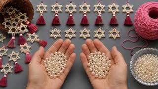 Gorgeous! 🤩 I made 600 pairs and sold them all!💰Easy Crochet Idea with Pearl💰Cozy Craft Ideas✂️ DIY 