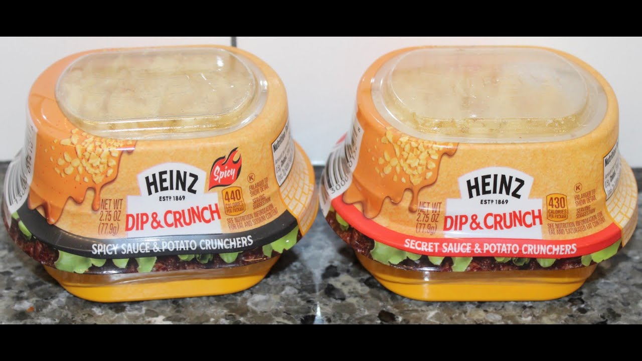 Heinz Dip & Crunch: Spicy Sauce & Potato Crunchers and Secret Sauce & Potato Crunchers Review