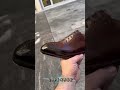 The Artistry Behind Leather Shoe Polishing 🌟 #Gifennse #dressshoes #shoesole #handcraftedshoes