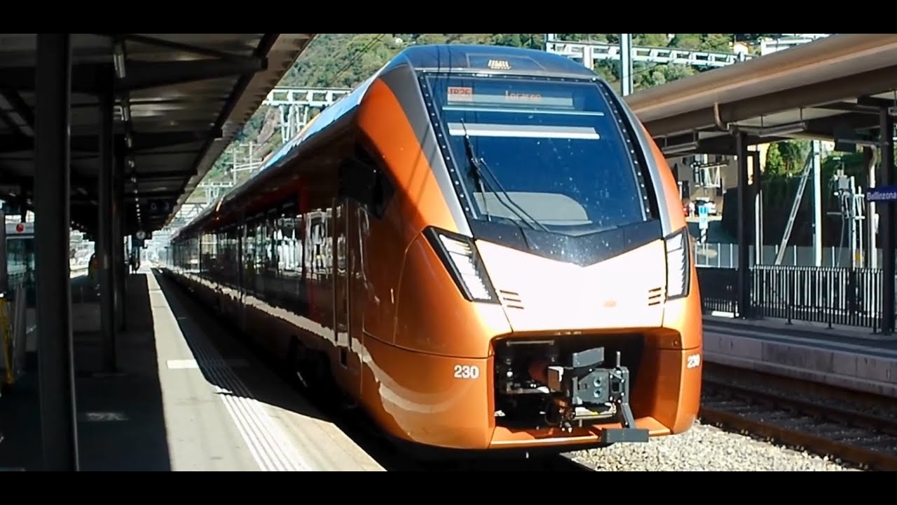 Treni alla stazione di Bellinzona #2 (NEW 4K)