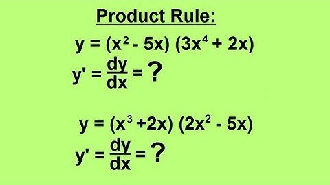 Calculus 1 CH 3 Derivatives (3 of 24) Product Rule