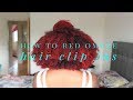 How to  colour and  Ombre Afro  Better Length Clip ins extensions
