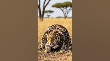 Will the snake successfully catch the leopard?🐍🐆❓ #snake #leopard #catch