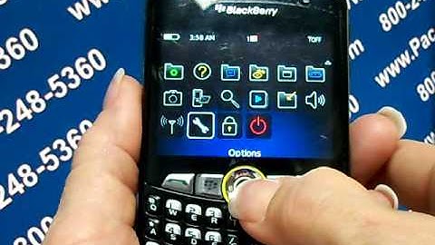 Blackberry 8350i Curve - Erase Cell Phone Info - Delete Data - Master Clear Hard Reset