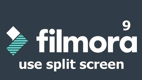How to use  split screen in filmora 9