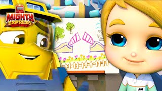 Building Buddies Train Tour ✏️ MIGHTY MINI EPISODE ✏️ - Mighty Express Official