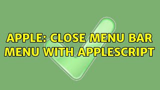 Apple: Close menu bar menu with applescript