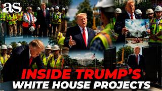 Trump SURPRISES REPORTERS with a PERSONAL TOUR of the WHITE HOUSE CONSTRUCTION | FULL VISIT