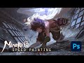 Mineko: raid - speed painting (Time-lapse)