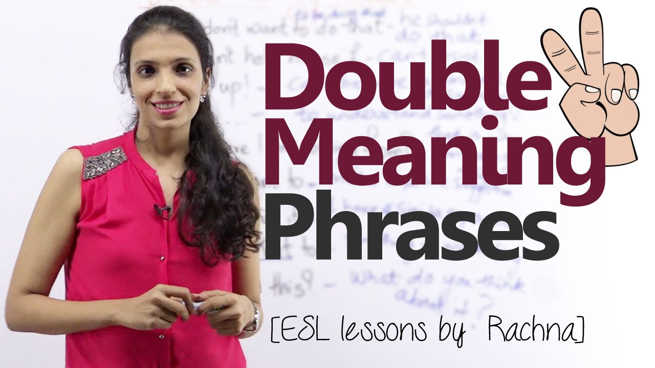 Double meaning phrases in English – Free English lesson - YouTube