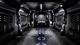 Unreal Engine 4, 3d Sci-Fi corridor game environment