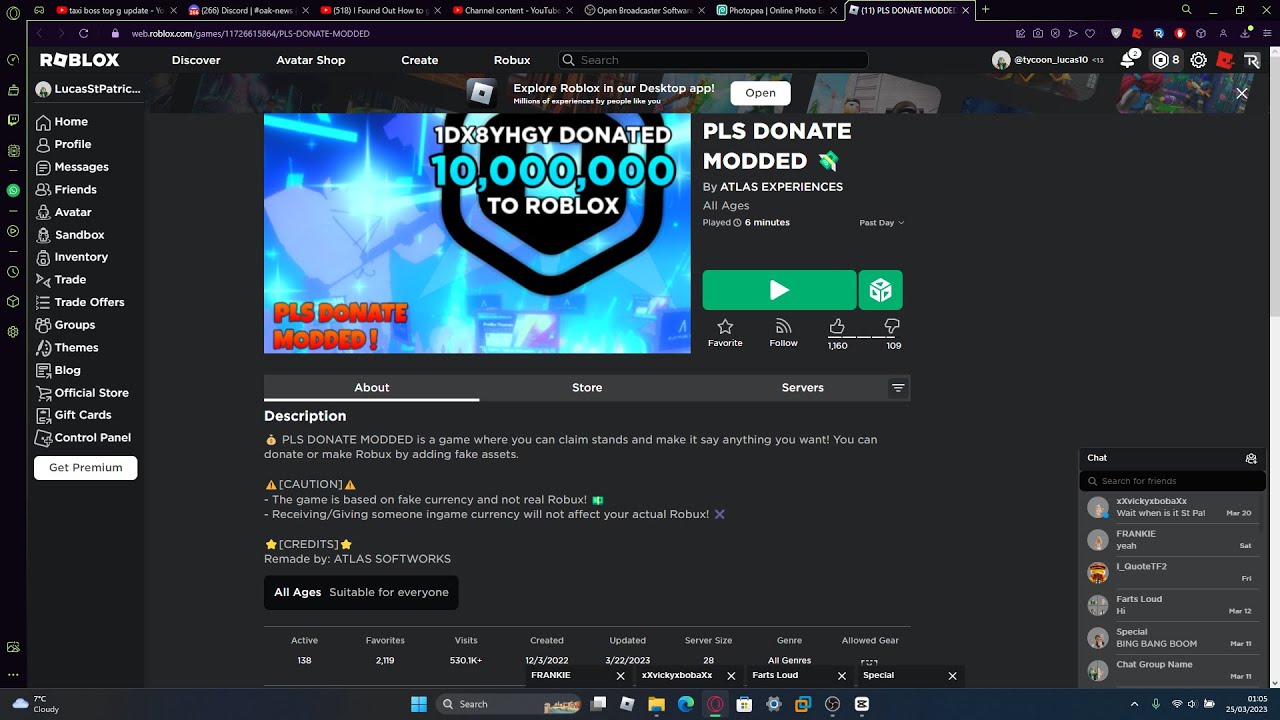 Giving away robux - YouTube