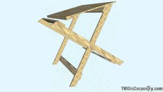 Wooden Miter Saw Stand