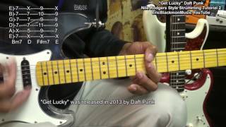 Vignette de la vidéo "Daft Punk Nile Rodgers Style GUITAR Strumming & Picking Tutorial #MusicSchoolOfCool"