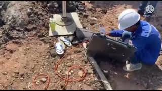 ทดสอบการรับน้ำหนักของเสาเข็มเจาะ(Dynamic load test)