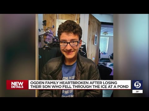 Ogden family mourns loss of 14-year-old son who fell in ice pond - YouTube