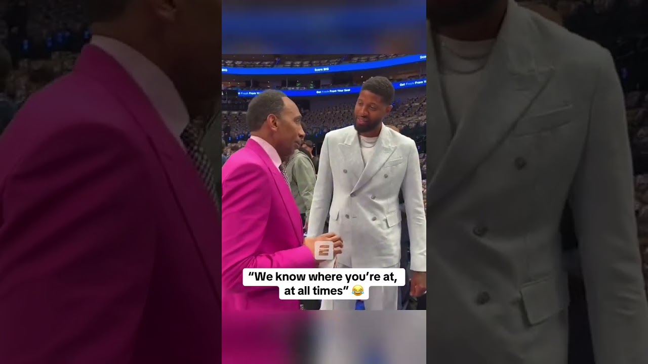 Paul George got JOKES for Stephen A. 🤣 