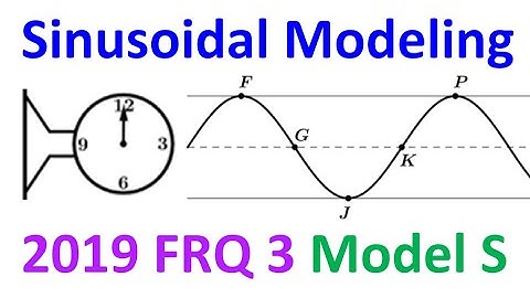 2019 FRQ 3 - Sinusoidal Modeling (Model S) [AP Precalculus]