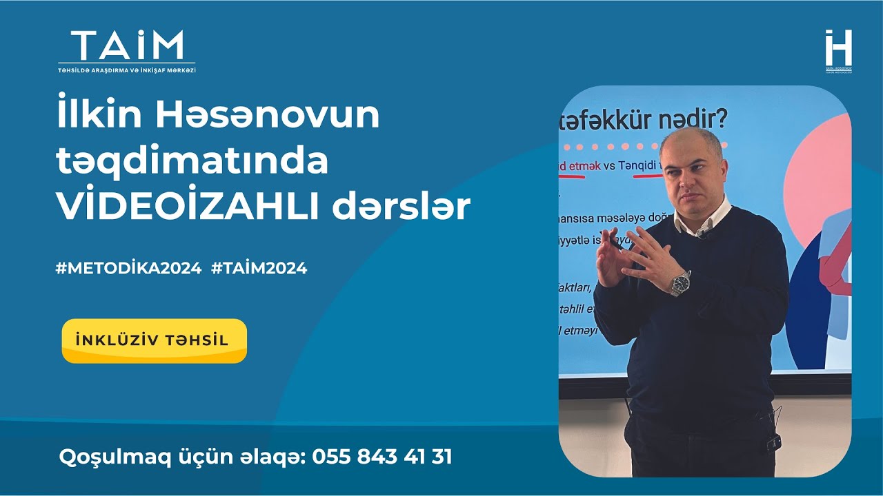 İlkin Həsənov- Yeni çərçivə sənədinə aid mövzu izahı