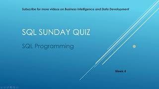 Celebrity SQL Sunday Quiz - Week 4 Net Worth