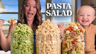 Quick and Easy Lunch Recipes ✨ PASTA SALAD 3 Ways