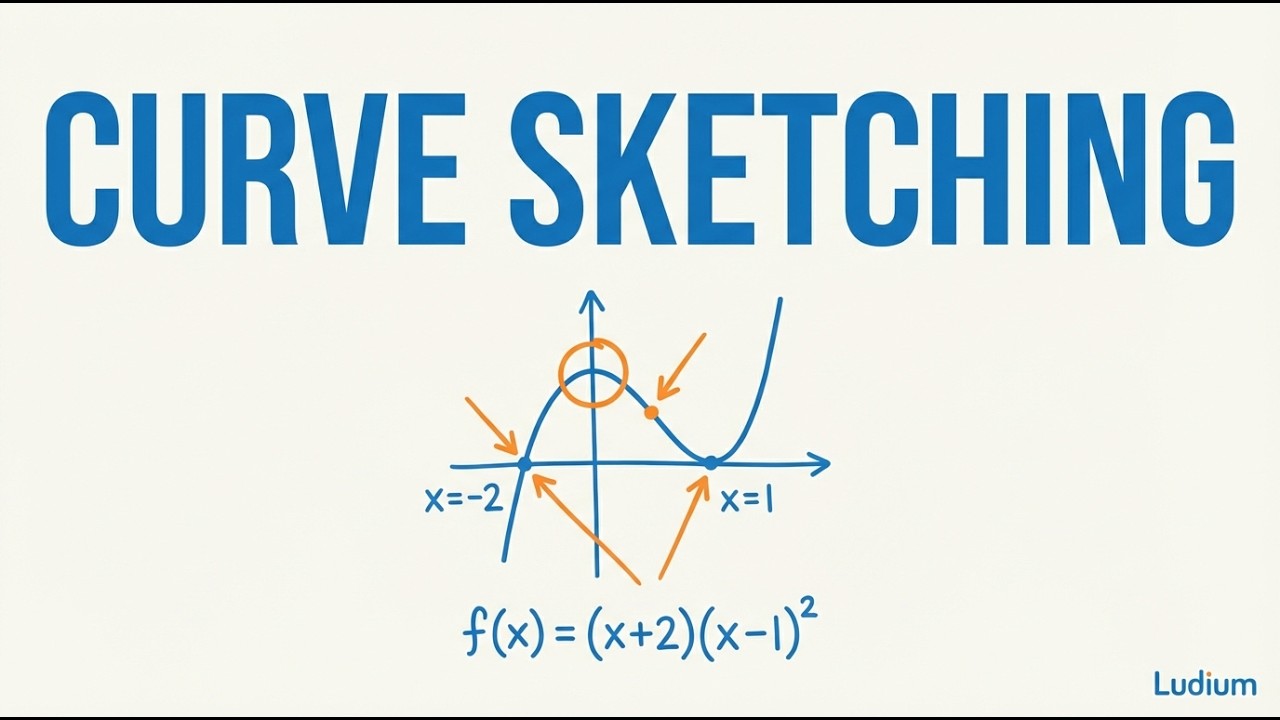 Calculus 1 — 20.2: Curve Sketching: f(x) = (x+2)(x−1)²