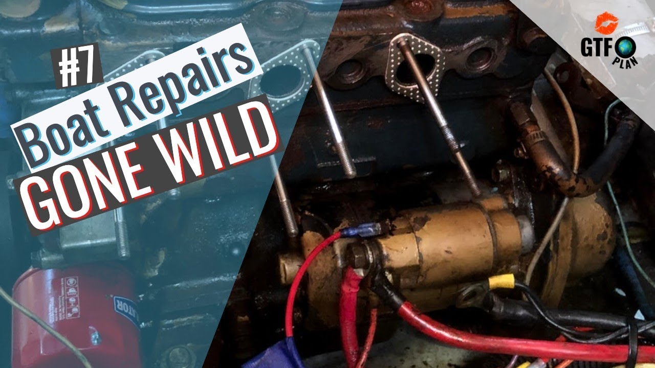 GTFO plan #7: Boat Repairs Gone Wild! Engine Alternator Bracket Repair