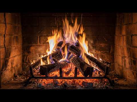 🔥 Fireplace Classic 4K. Cozy Fire with Crackling Fireplace Sounds. Fireplace 4K Ultra HD