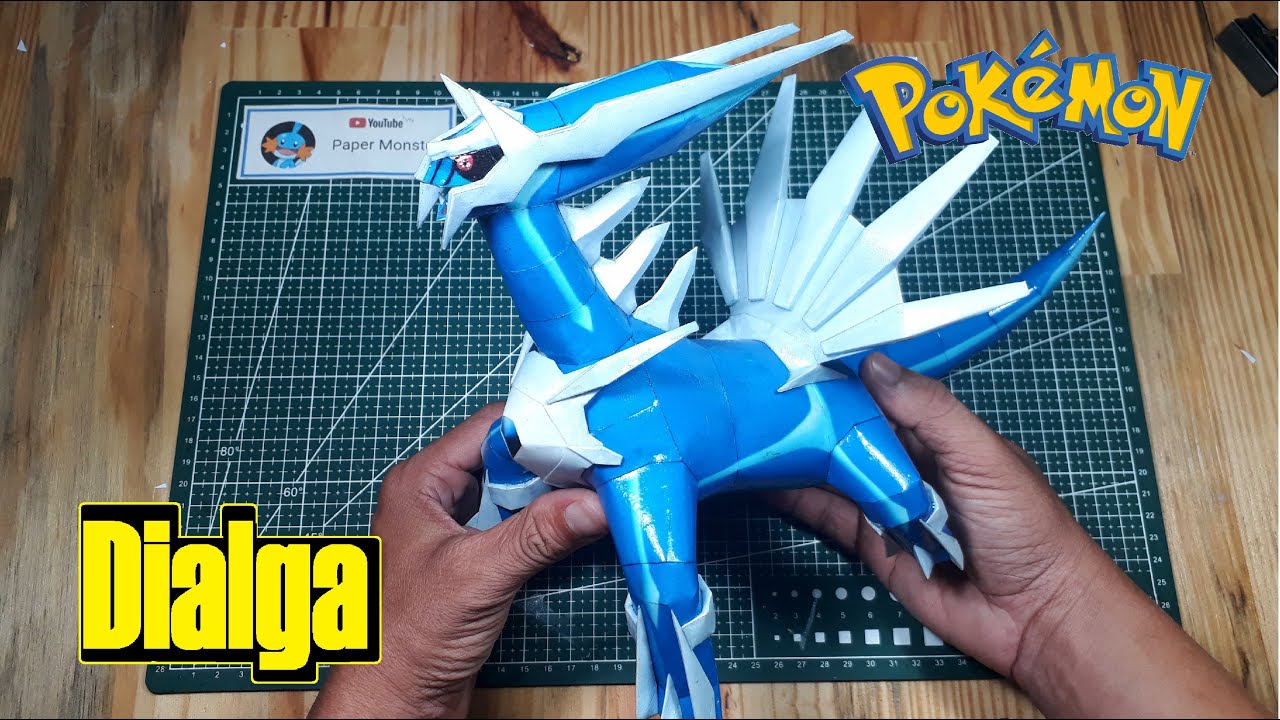 Dialga Pokemon Papercraft Modelo De Papel 종이 모델 紙モデル Youtube