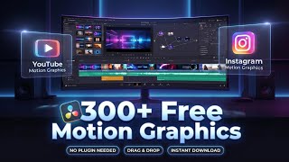 300 FREE Amazing Motion Graphics In Davinci Resolve Now News
