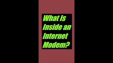 What Is Inside An Internet Modem?