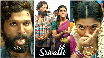 Srivalli Song Status Hindi | Allu Arjun Status | Rashmika Mandanna Whatsapp Status | Pushpa | Love