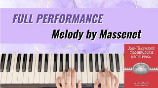 Melody / Mélodie by Massenet - Intermediate Piano Tutorial from John Thompson 3rd Grade
