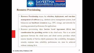 Cloud Resource Provisioning