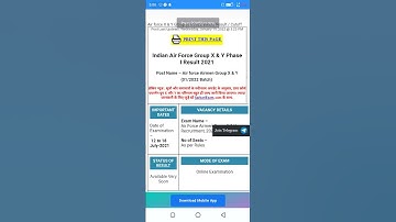 Indian Air Force Group X& Y Phase I Result 2021Post Name Air force Airmen Group X & Y (01/2022 Batch