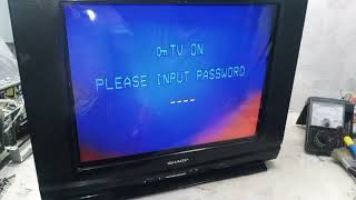 HOW TO REPAIR CRT TV FORGOT THE PASWORD