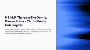 What Is PEMF Therapy?