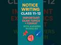 Notice Writing Tricks in 60 Seconds! 📢 | Class 11-12 Score Full Marks in Notice Writing! 💯