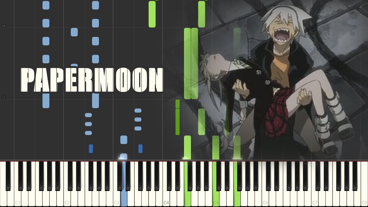 Soul Eater Opening 2 - PAPERMOON (Piano Synthesia)